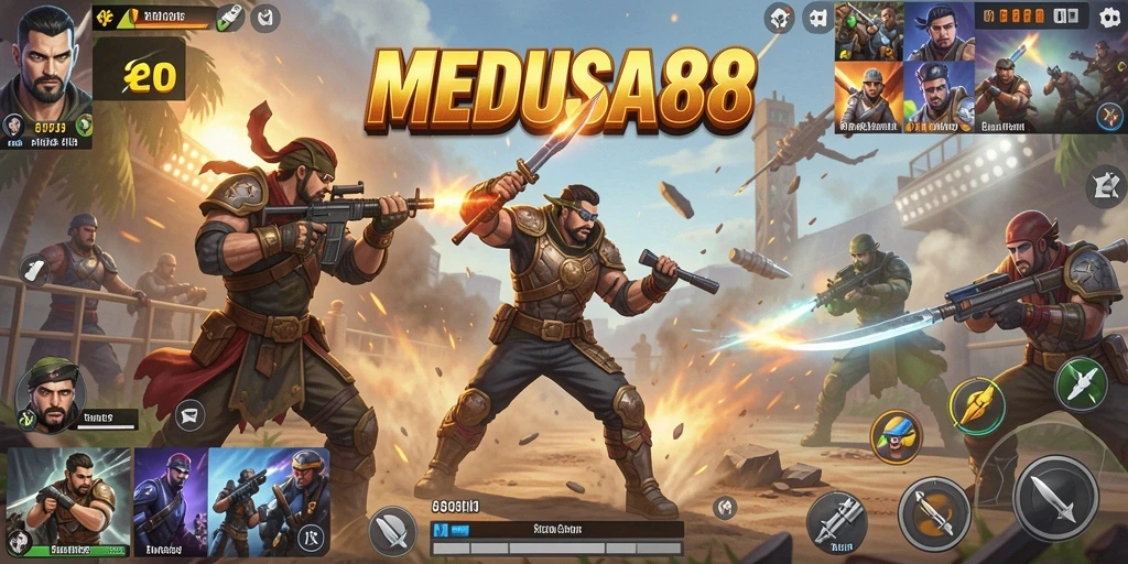 Tampilan gameplay menarik dari MEDUSA88 yang penuh aksi.